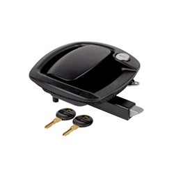 Three Way Recessed Paddle Lock - E-Control - Black