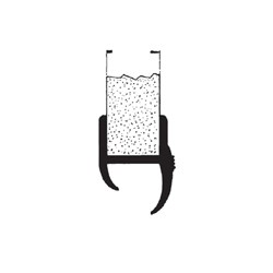 Rubber Door Seal Double Lip H Section 25mm