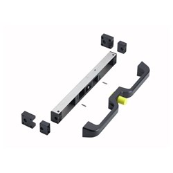 Accuride Lock Handle Kit Black w' Red Button 60N