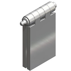 Back Flap Hinge - 50 x 80mm - Grease Nipple - Steel