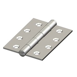 Butt Hinge - 75 x 100mm - Fixed Pin - Galvanised
