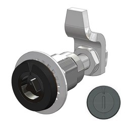 Tubular Compression Latch - Slotted Driver - Black