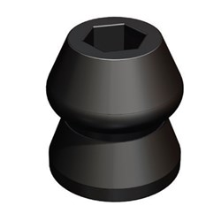 Door Hold Back Insert - Black Polypropylene