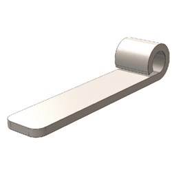 Drop Side Strap - 32 x 100mm - Weld On - Zinc Plated
