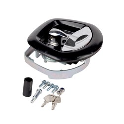 Whale Tail Drop T Lock - Black and Chrome