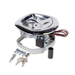 Electronic Whale Tail Drop T Lock - Chrome