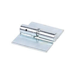Gate Hinge - Weld On - 100 x 115mm - Right Hand - Zinc Plated