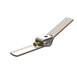 Latch Tongue 200mm Zinc Plated 8mm Square Shaft