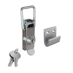 Over Centre Fastener Set - 40 x 106.5mm - Lockable Zinc Plated