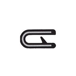 Pinchweld - Aluminium Core - Coarse White - Single Tongue - 6.5mm Pinch