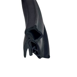 Pinchweld - Top Bulb W/ Side Flap - Steel Core - Black - Multi-Tongue - 1-4mm Grip Range - 16mm Bulb