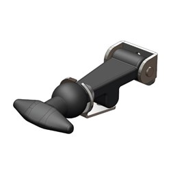 Elastic Rubber Fastener and Keeper - 55.6 x 125.5mm - Stainless Steel