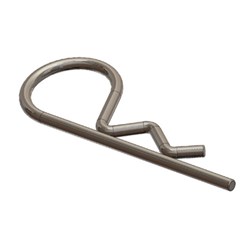 R Clip 2mm Diameter Zinc Plated Suits 6-11mm Shaft