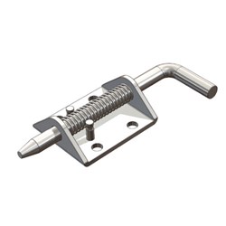 Quick Release Spring Bolt Fastener –  Pin Retaining - 50 x 23 x 126mm  – Stainless Steel Pin