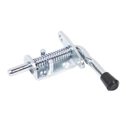 Quick Release Spring Bolt Fastener Long Arm – Pin Retaining - 128 x 34 x 132mm  – Zinc Plated