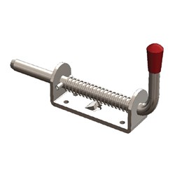 Quick Release Spring Bolt Fastener – Pin Retaining - 220mm  – Zinc Plated