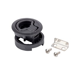 Flush Pull Latch - Non Locking - Black