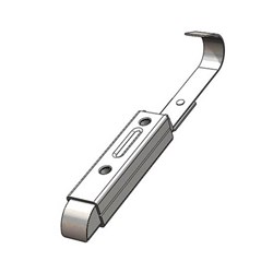 Moulded Slam Spring Catch No Hook Handle Galvaised Steel