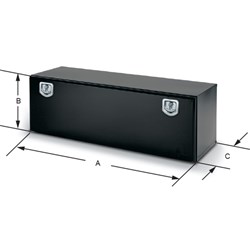 Bawer Toolbox - Black Powder Coated - 800L x 500H x 500D