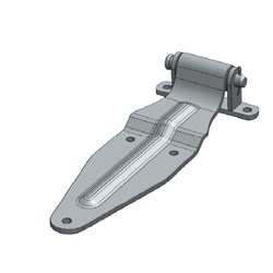 Truck Door Hinge - Weld On - 330mm - Zinc Plated