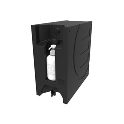 UES Water Tank - 23L - Rectangle W/ Soap Dispenser - Black Polyethylene