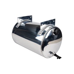 Water Tank - 60L - Round - Polished Aluminium