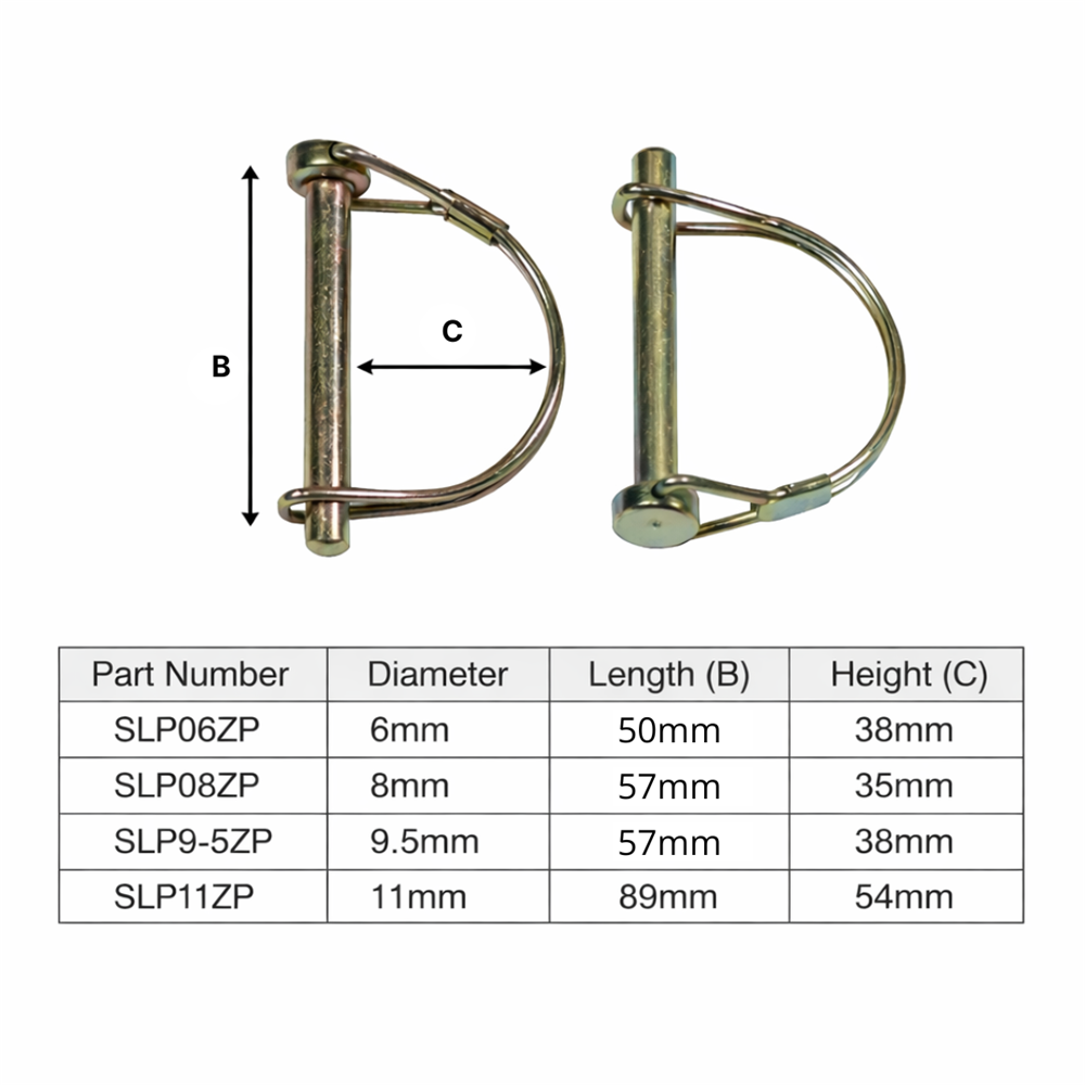Best Shaft Locking Pin 6mm Diameter Zinc Plated | UES Hardware - UES ...