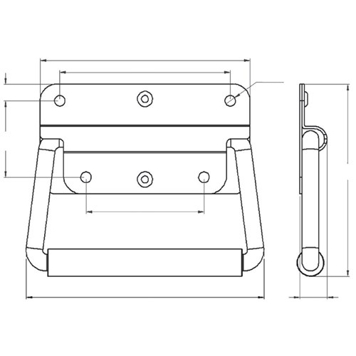 Best Chest Handle 113mm x 89mm Spring Loaded Zinc Plated | UES Hardware ...
